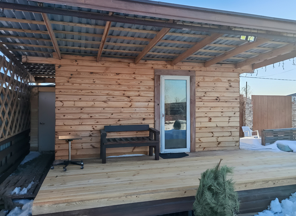 Баня снаружи